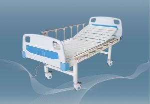 Portable Two Functions Manual Hospital Nursing Bed with Cranks