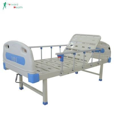 Single Crank ABS One Function Hospital Bed Manual Medical Nursing Patient Bed