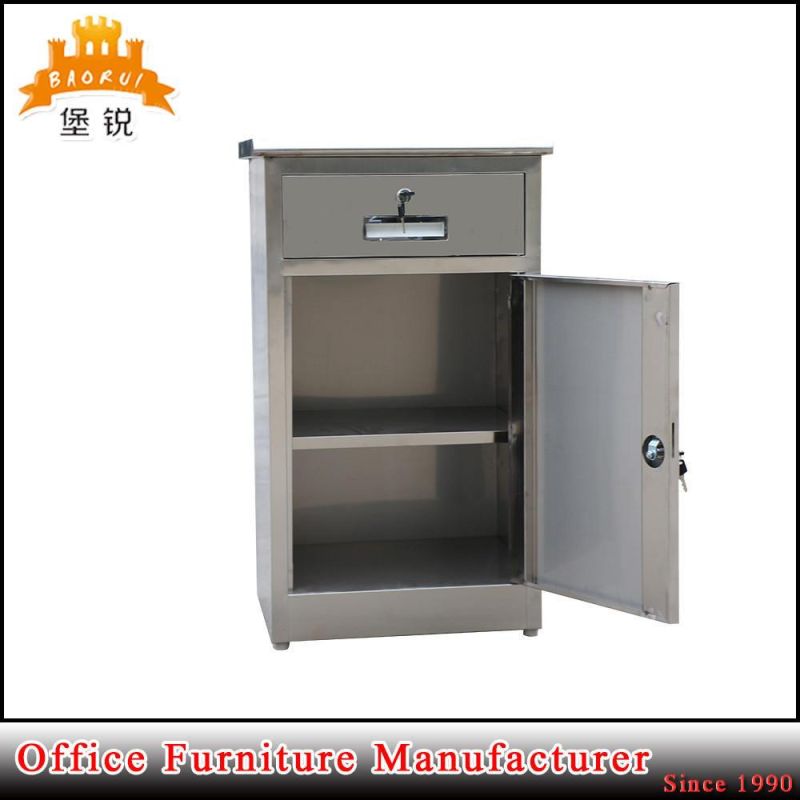 Hospital Furniture Stainless Steel Bedside Cabinet
