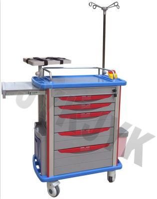 ABS Medical Emergency Cart Crash Cart Medical Cart Hospital Cart Dressing Cart