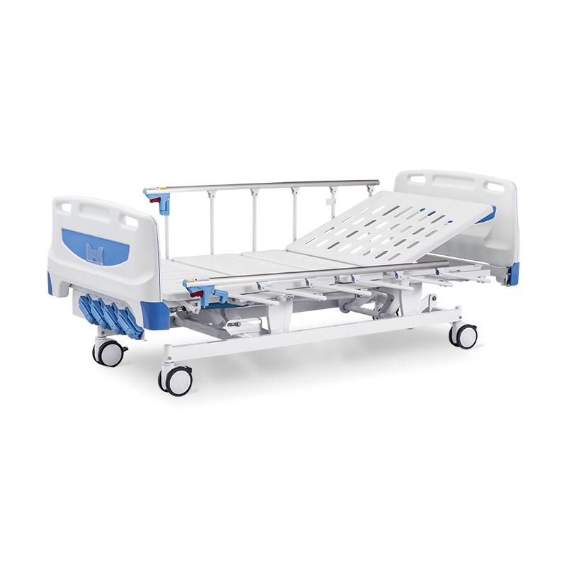 China Wholesale Economic 4 Crank Manual Hospital Patient Clinic Bed for Sick
