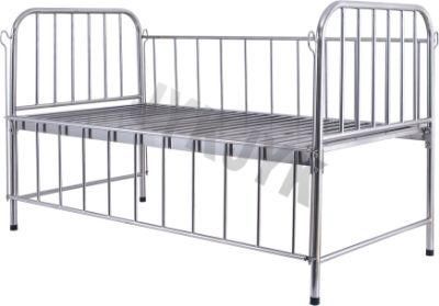 Stainless Steel High Rail Hospital Bed for Children