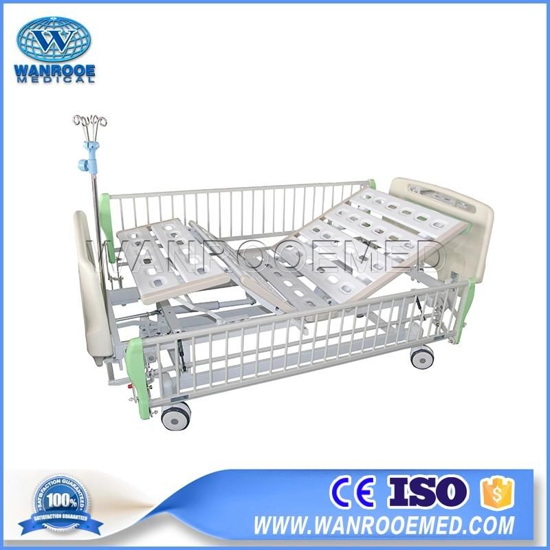 Bam220 Aluminium Alloy Side Rails Double Crank Hospital Bed with IV Stand