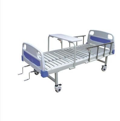 Factory Direct Medical Hospital Furniture Adjustable Folding 3 Function Manual Patient Nursing Hospital Bed (UL-22MD35)