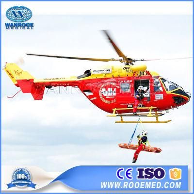 Outdoor Emergency Air Sea Aluminum Alloy ABS Lifesaving Helicopter Basket Stretcher