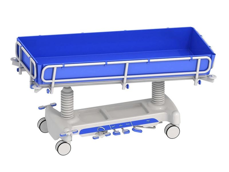 Hot Selling Hydraulic Bathing Transfer Stretcher Patient Transfer Stretcher Cart Hydraulic Hospital Patient Bath Trolley