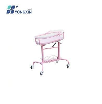 Yx-B-3 Powder Coated Steel Baby Bed for Hospital