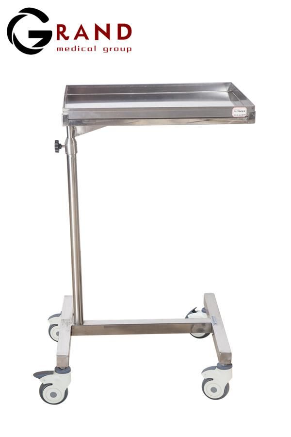 Hot Selling The Lowest Price 304 Stainless Steel Hospital Cart Convenient Removable Medical Tray