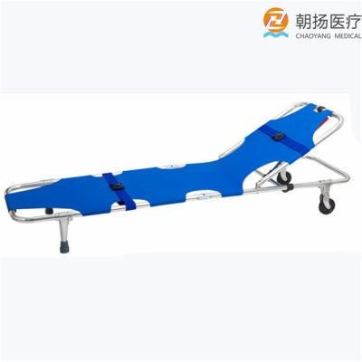 Factory Price Medical Instrument Hospital Ambulance Aluminum Alloy Foldable Stretcher Cy-F600