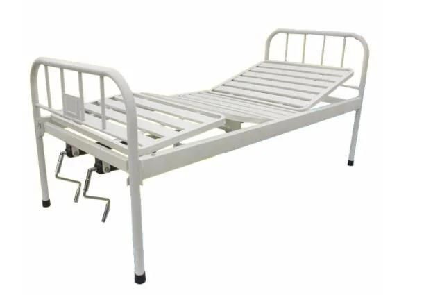 Hospital Equipment Medical Cheap Flat Design Steel Coating Hospital Clinic Nursing Patient Bed