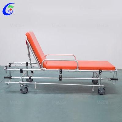 Emergency Hospital Folding Patient Ambulance Wheelchair Chair Adjust Stretcher Trolley