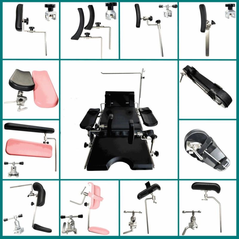 Operating Table Spare Parts Obstetric Examination Table Steel Leg Holder Gynecology Leg Holder Orthopaedics Traction Frame