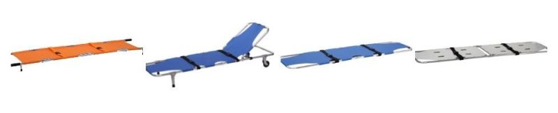 Portable First Aid Rescue Ambulance Folding Stretcher with Wheels (RC-F8)