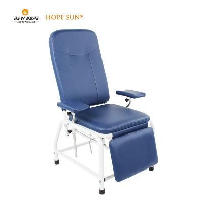 HS5934 Hospital Furniture Cheap Manual Medical Blood Collection Chair Phlebotomy Chair Blood Sampling Donation Chair Price