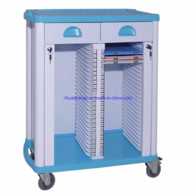 Hospital Double Row Cart, 50-Bar Drawer to Hospital Furniture