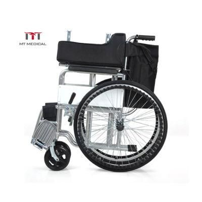 Mt Medical Online Price Aluminum Brakes Fat Wheel Chair Manual Commode Wheelchair