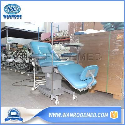 Bxd170 Medical Electric Adjustable Blood Drawing Collection Phlebotomy Treatment Chair with Table
