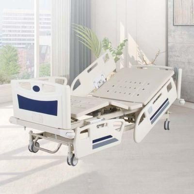 Manufactured Electric Hospital Bed Board Folding Bed Portable Three Functions Medical Bed