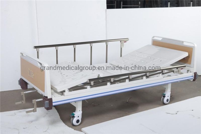 Hospital Patient Bed Medical Bed Hospital Furniture Medical Manual Double Shake ICU Nursing Patient Bed