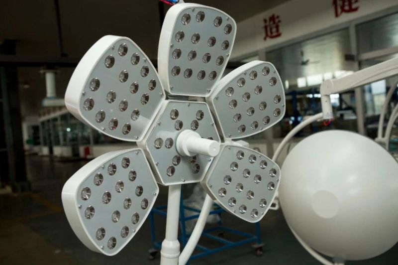 Surgical Ceiling Light Flower Design Double Head LED Operation Theatre Light