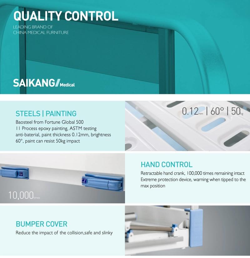 T2K Two Crank Hospital Manual Bed Prices with Remote Control