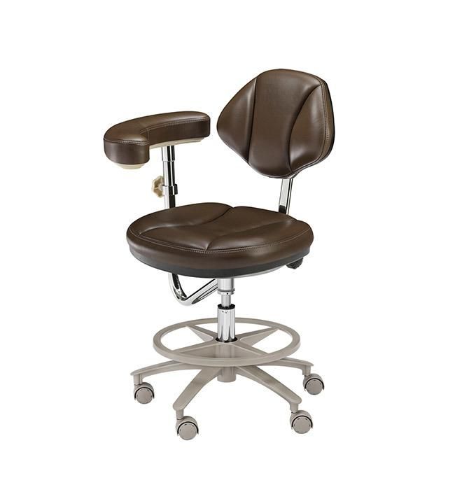 Dental Rotating Leather Dentist Stool Assistant Chair Stool