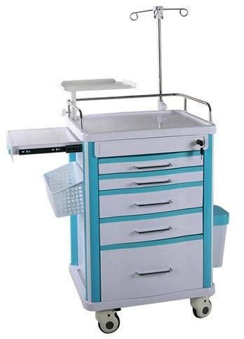 Portable Cart Hospital Emergency Nursing Equipment Trolley (PW-703)
