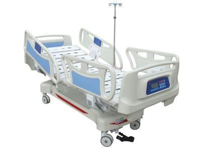 5-Function Manual Hospital Bed Patient Nursing Care Adjustable with Four Cranks