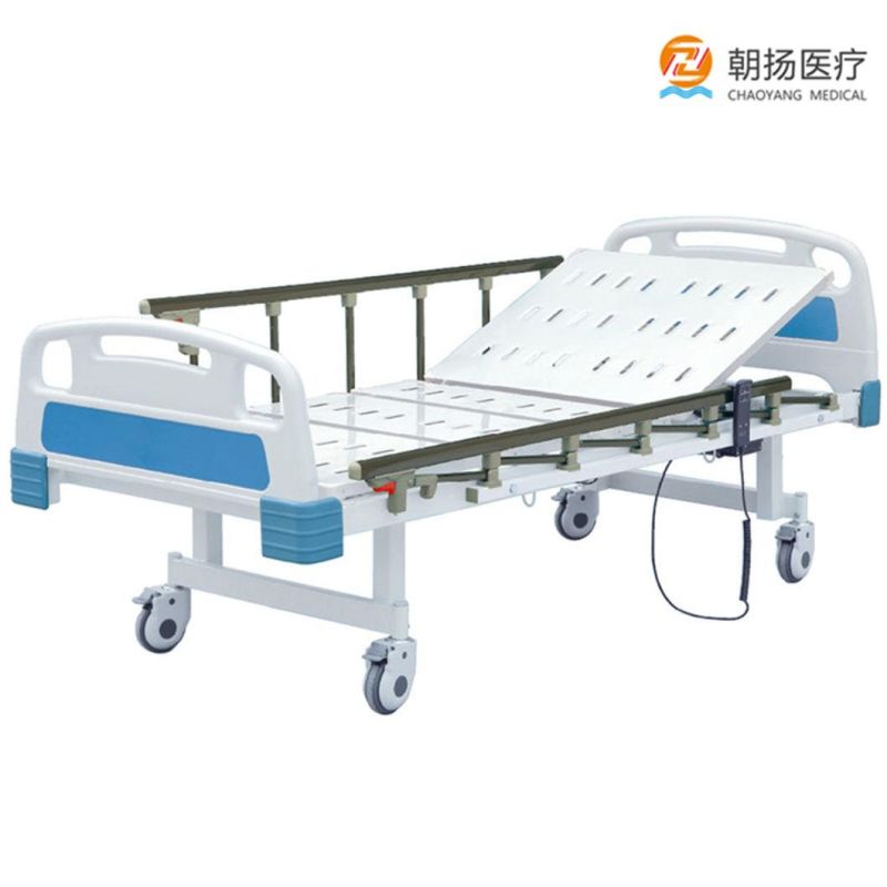 High Quality 2 Function Hospital Furniture Adjustable Folding Electric Medical Patient Bed Hospital Bed