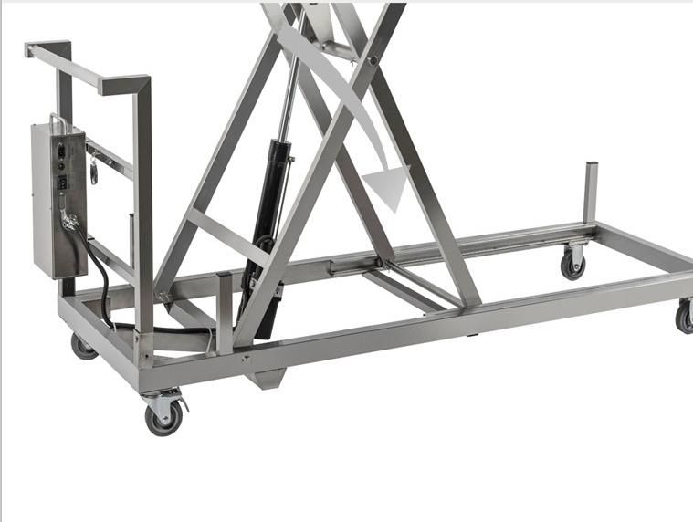 Roundfin Stainless Steel 304 Cost-Effective Hospital Mortuary Lifting Trolley