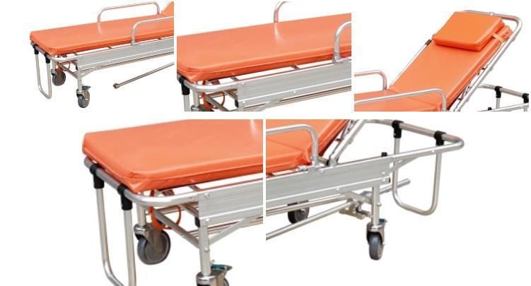 Firstaid New Alloy Loading Ambulance Car Rescue Compact Folding Foldaway Trolley Stretcher