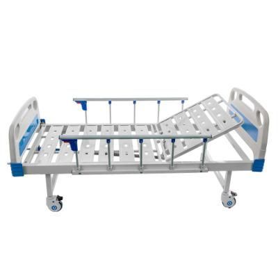 Manual Adjustable Hospital Patient Bed with Silent Wheel B04