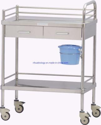 Stainless Steel Treatment Cart Mobile Hospital Patient Clinical