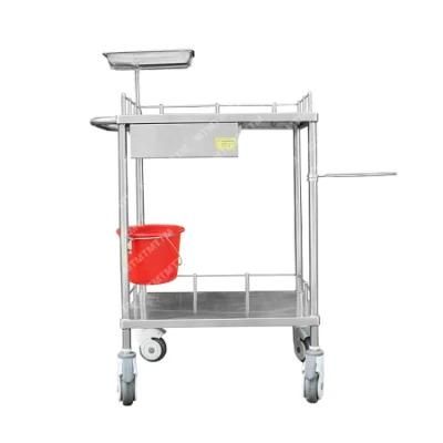 Stainless Steel Medical Trolley Metal Furniturehospital Trolley