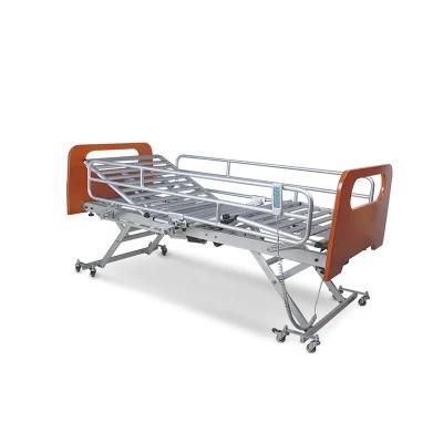 Hospital Nursing Furniture Electric Adjustable Wooden Bed with Five Functions