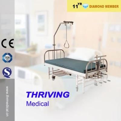 Stainless-Steel 4-Crank Orthopedics Traction Bed (THR-OTB03)