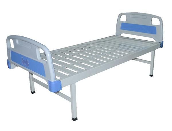 Hot Sale Cheapest ABS Head and Foot Flat Hospital Bed (PW-D01)