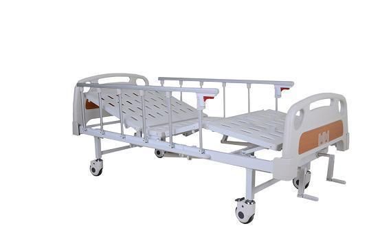 Two-Function Manual Care Hospital Bed Medical Bed Patient Bed Patient Cot