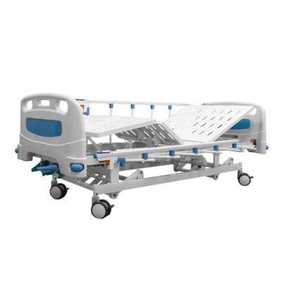 Promotional Hospital Manual 3 Cranks Hospital Bed for Bedridden Patients