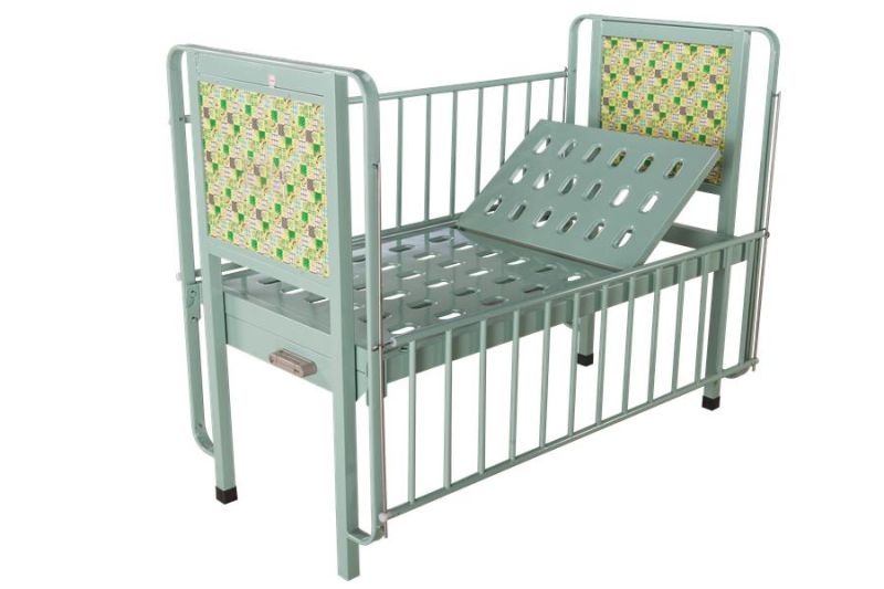 High Quality Medical Instrument Manual Luxury Double Shake Baby Cot Two-Function Hospital Children Bed