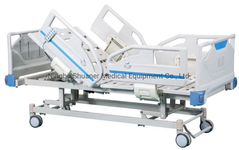 Plastic Side Rail ICU Multi-Function Hospital Equipment Medical Electric Bed Prices