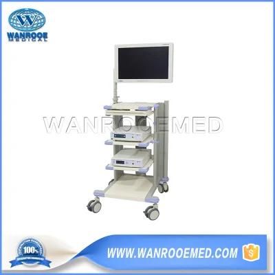 Bwt-003b Hospital Endoscope System Adjustable Workstation Cart ABS Customizable Medical Mobile Trolley Ready for Shipment