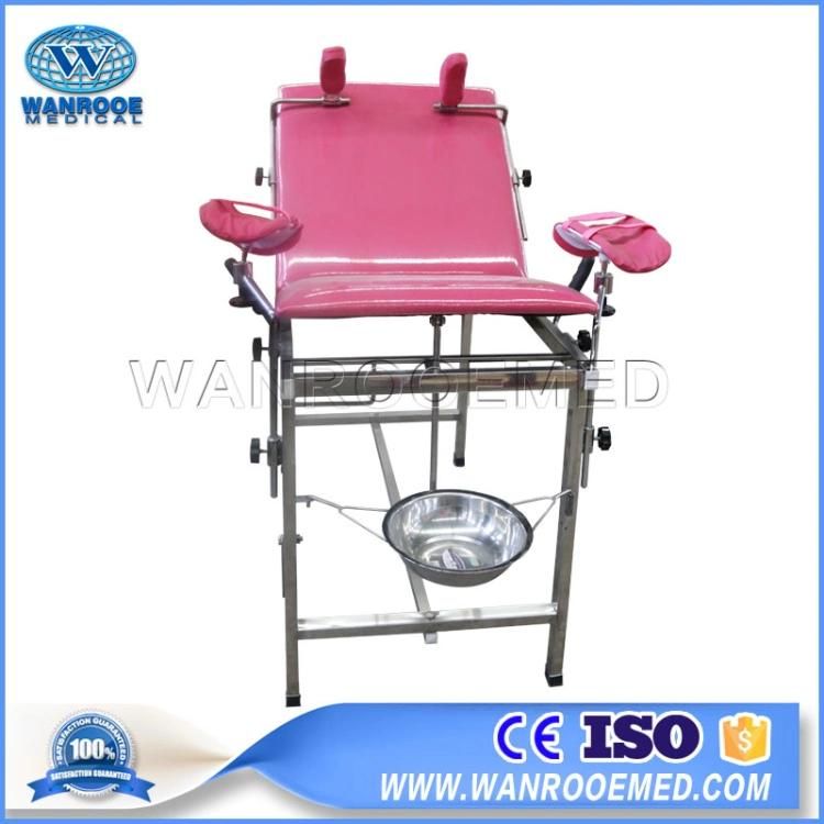 a-2004A Multifunction Manual Gynecological Delivery Obstetric Examining Birthing Bed