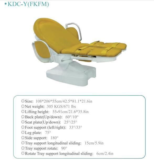 Hospital Electric Gynecology Examination Couch Medical Obstetric Surgical Table Bed Leg Holder Price