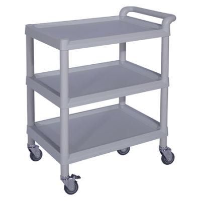 Simple Cheap Price Hospital Medical Utility Nursing Treatment Dressing ABS Trolley with Wheels