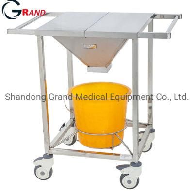 Hospital Furniture stainless Steel Medical Cart Debridement Trolley Wound Cleaning Trolley