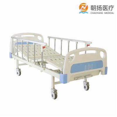 Cheap China Medical Supply Mobile Hospital Patient Manual Bed with 2 Cranks