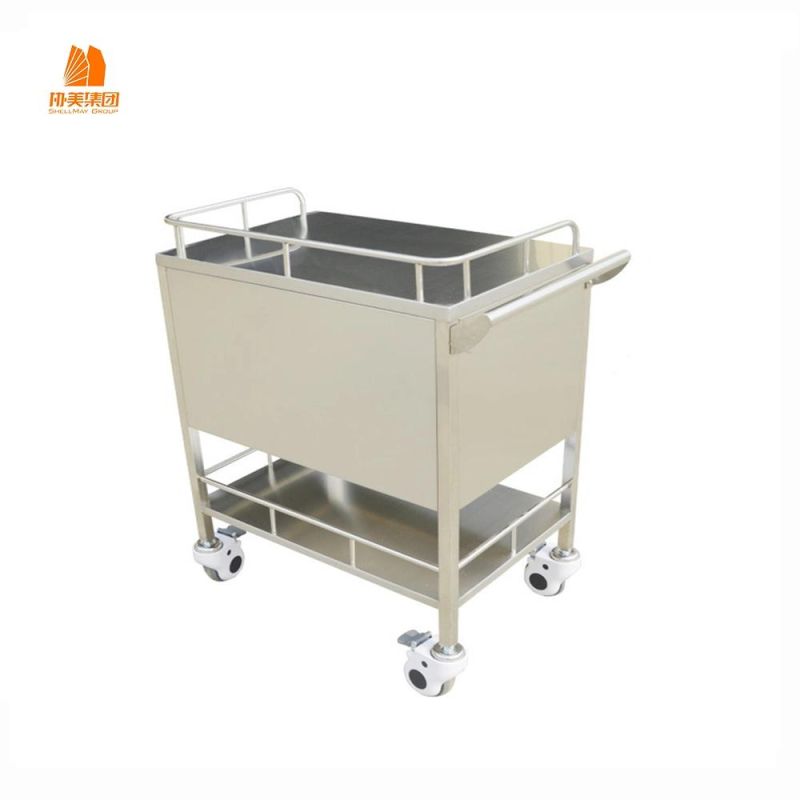 Three-Drawer Trolley for Storing Medicines, Modern Medical Facilities.