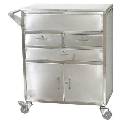 (MS-T210S) Hospital Stainless Steel Emergency Medical Treatment Trolley