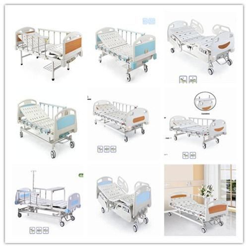 Manual Two Crank Hospital Bed Electric Beds with Toilet